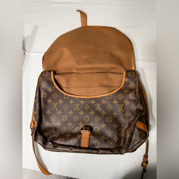 Louis Vuitton Monogram Saumur 35 Vintage Double Satchel Messenger Crossbody Bag - Picture 5 of 15